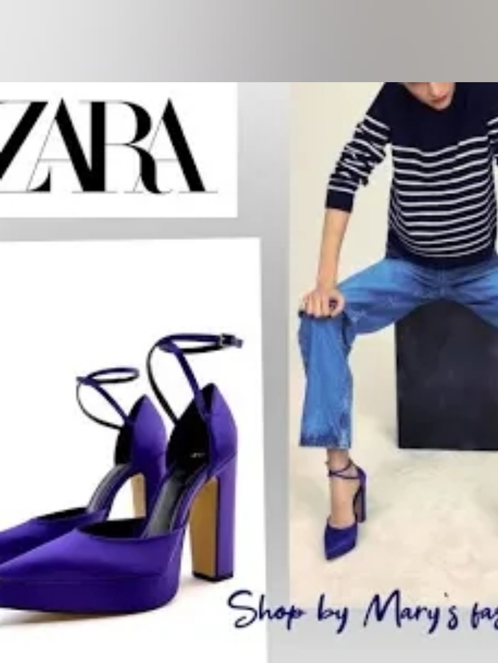 Zara Heeled Platform Shoes Purple BNWT. !!!